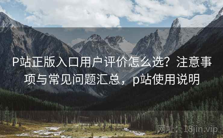P站正版入口用户评价怎么选?注意事项与常见问题汇总,p站使用说明 P站正版入口用户评价怎么选?注意事项与常见问题汇总,p站使用说明