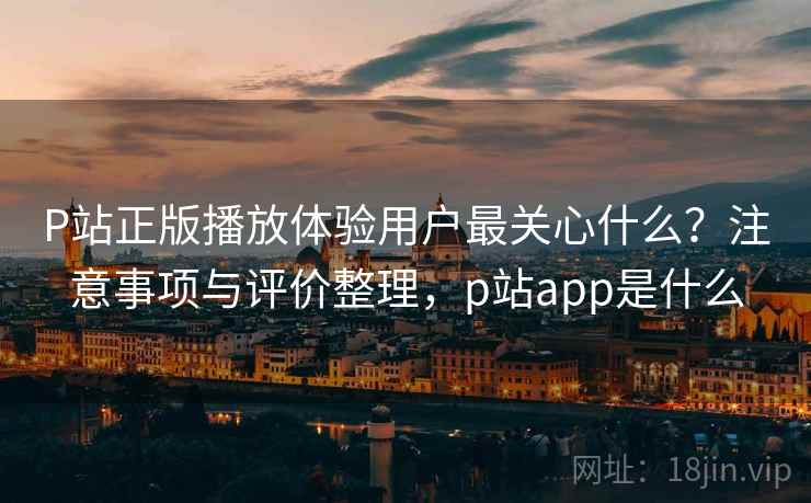 P站正版播放体验用户最关心什么？注意事项与评价整理，p站app是什么