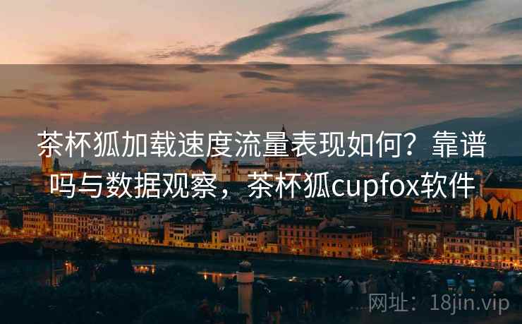 茶杯狐加载速度流量表现如何？靠谱吗与数据观察，茶杯狐cupfox软件