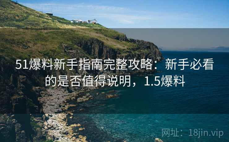 51爆料新手指南完整攻略：新手必看的是否值得说明，1.5爆料
