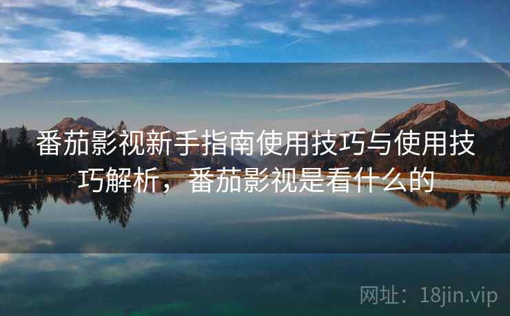番茄影视新手指南使用技巧与使用技巧解析，番茄影视是看什么的
