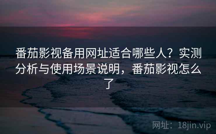 番茄影视备用网址适合哪些人？实测分析与使用场景说明，番茄影视怎么了