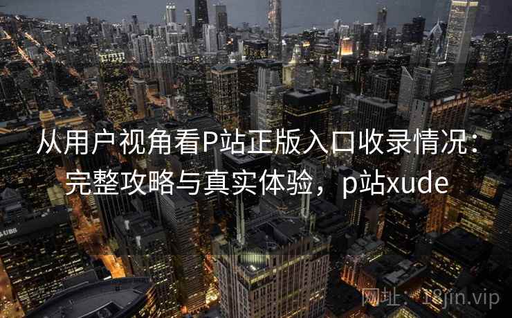 从用户视角看P站正版入口收录情况：完整攻略与真实体验，p站xude