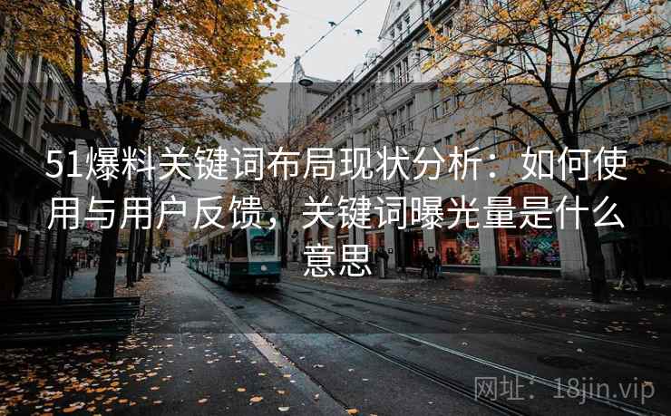 51爆料关键词布局现状分析:如何使用与用户反馈,关键词曝光量是什么意思 51爆料关键词布局现状分析:如何使用与用户反馈,关键词曝光量是什么意思