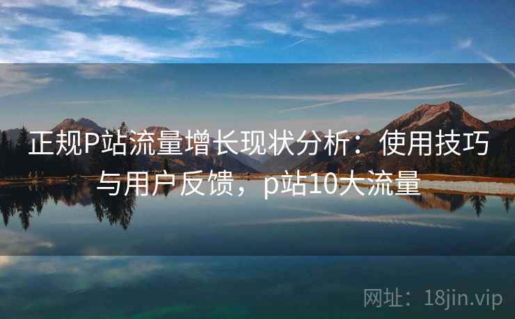 正规P站流量增长现状分析：使用技巧与用户反馈，p站10大流量