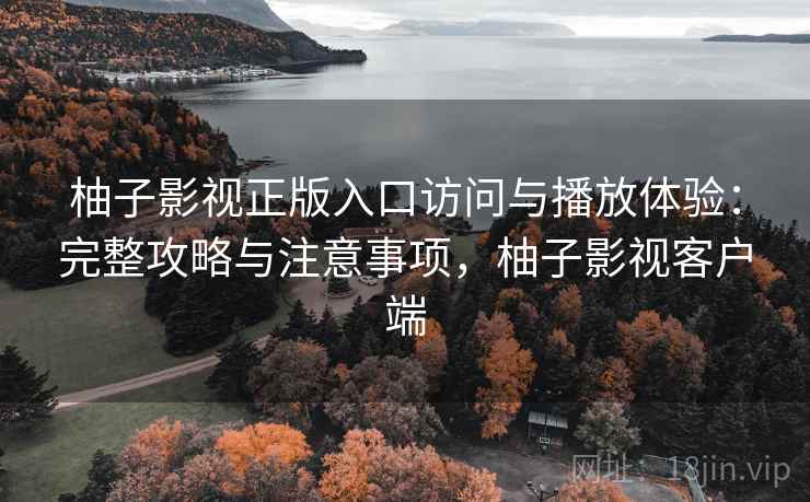 柚子影视正版入口访问与播放体验：完整攻略与注意事项，柚子影视客户端