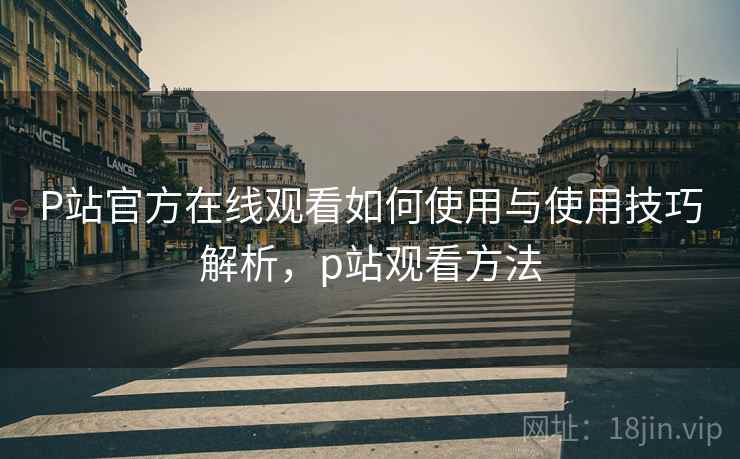 P站官方在线观看如何使用与使用技巧解析，p站观看方法