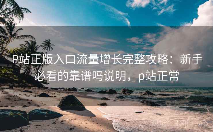 P站正版入口流量增长完整攻略：新手必看的靠谱吗说明，p站正常