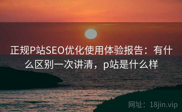 正规P站SEO优化使用体验报告：有什么区别一次讲清，p站是什么样