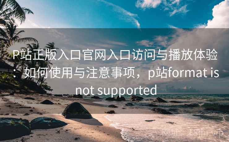 P站正版入口官网入口访问与播放体验:如何使用与注意事项,p站format is not supported P站正版入口官网入口访问与播放体验:如何使用与注意事项,p站format is not supported