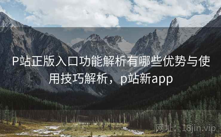 P站正版入口功能解析有哪些优势与使用技巧解析,p站新app P站正版入口功能解析有哪些优势与使用技巧解析,p站新app